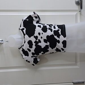 Love Dazed‎ Cow Print  Cropped Top Size Medium